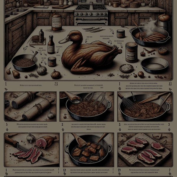 Quel est le processus pour réaliser un confit de canard croustillant et tendre à la fois ?