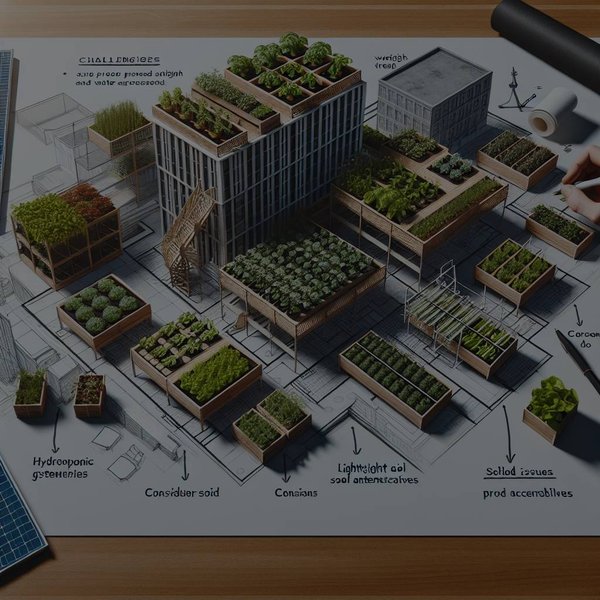 Quels sont les défis de l'intégration d'un jardin d'herbes aromatiques sur le toit et comment les relever ?