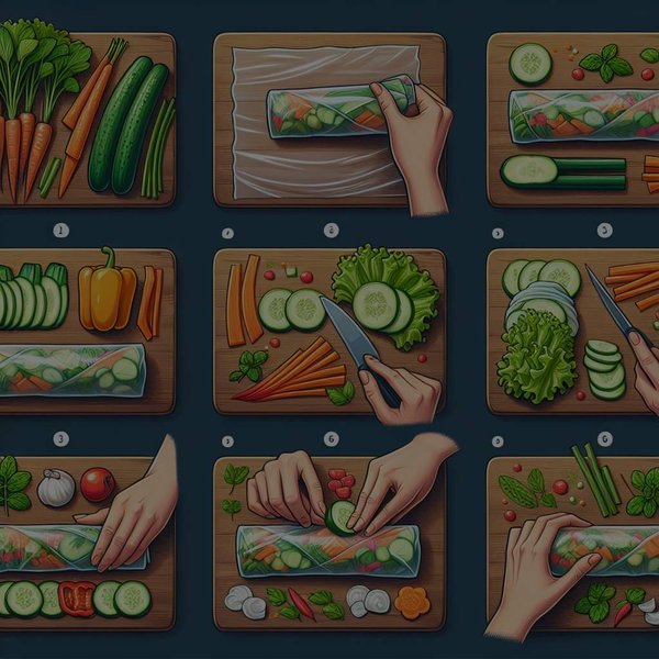 Comment préparer des rouleaux de printemps avec des légumes croquants ?